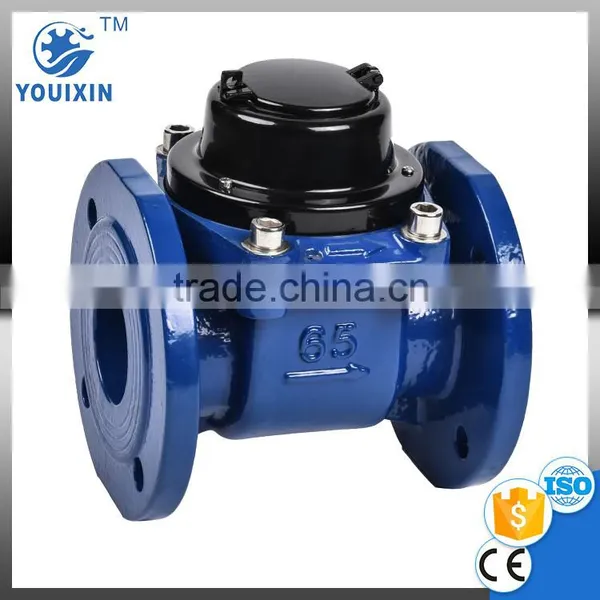 LXLC-(50~65) Chinese Water Meter Magnetic Detachable Mechanical Cast Iron Industrial Water Meter Woltman Flow Meter ph Meter