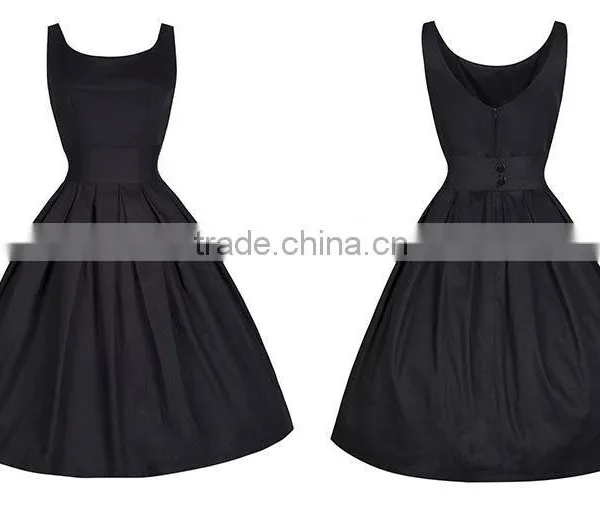 Women's Vintage Clothing Cotton Umbrella Swing Rockabilly Dress photo-5