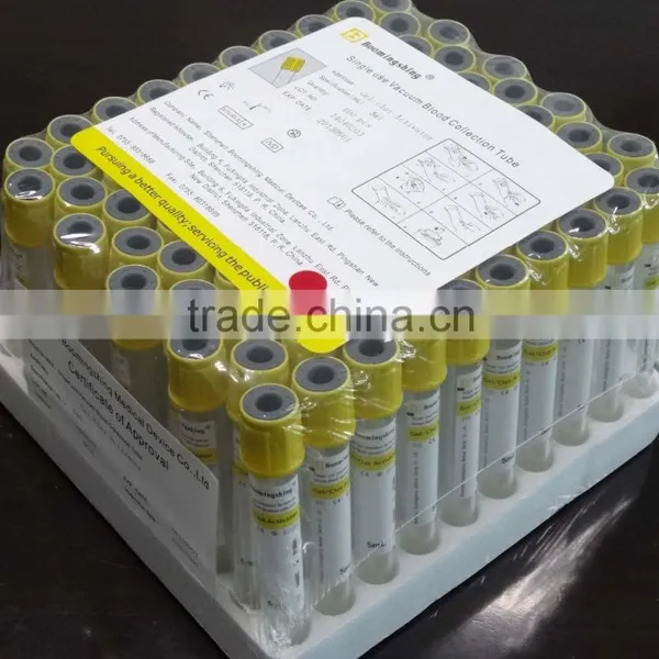 Yellow Cap Clot Activator With Gel Blood Collection Tube photo-2