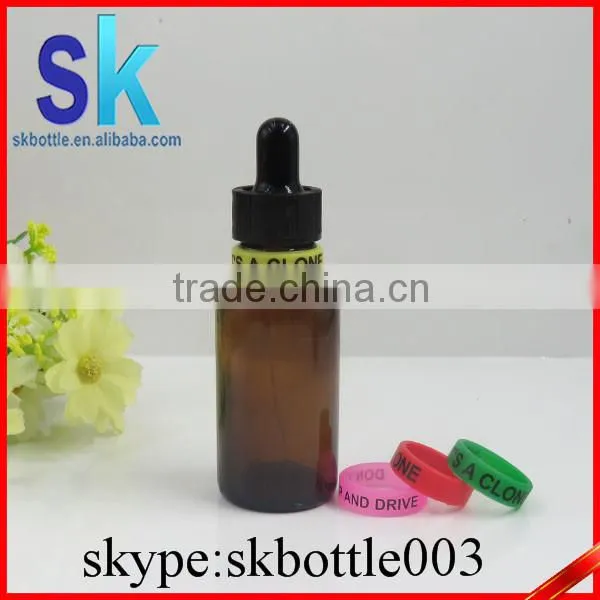30ml Amber Round Boston Glass Bottle With Glass Pipette Bottle photo-4
