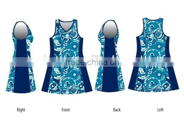 Full Sublimation Pattern Stylish Design Netball Dress photo-2