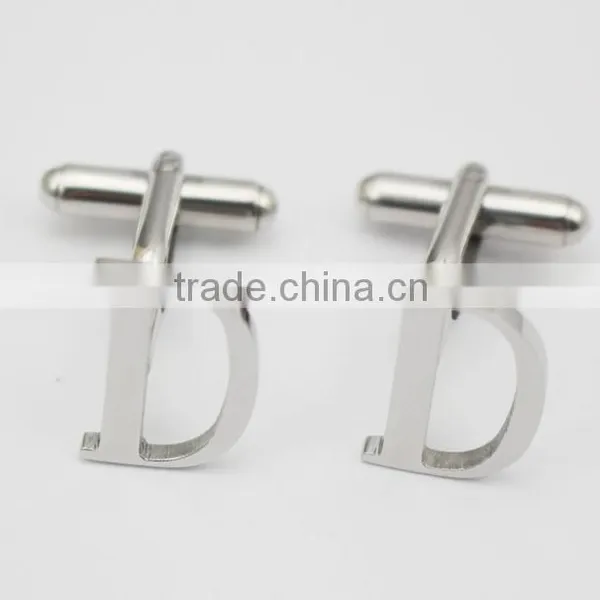 English Capital Letter ABCDE Stainless Steel Wholesale Cufflink For Men photo-4