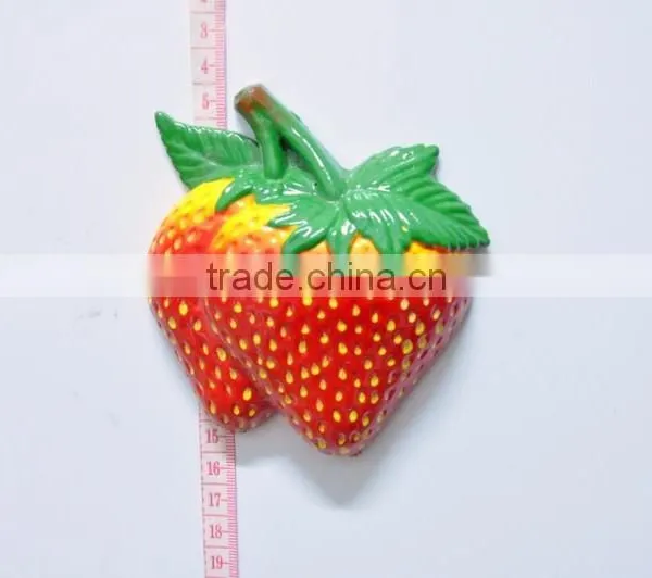 Apples Pears Orange Strawberrys Cute Shape Fruits and Vegetables and Colorful Promotion Fridge Magnets, Magnetic photo-2
