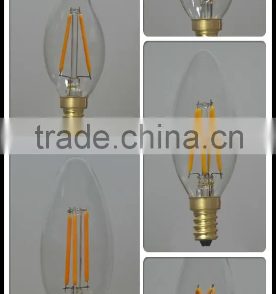 Dimmable 2W 4W 8W E14 E27 B22 Filament LED Bulb photo-3
