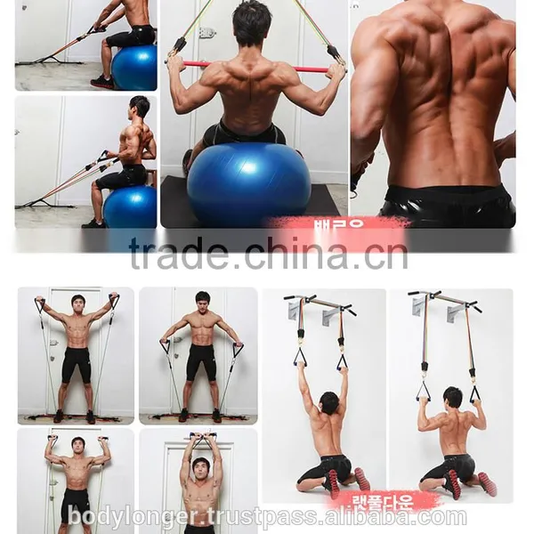 POWER TUBING RESISTANCE BAND(OPTION LAT BAR)/ Gym Equipment/ Rack photo-4
