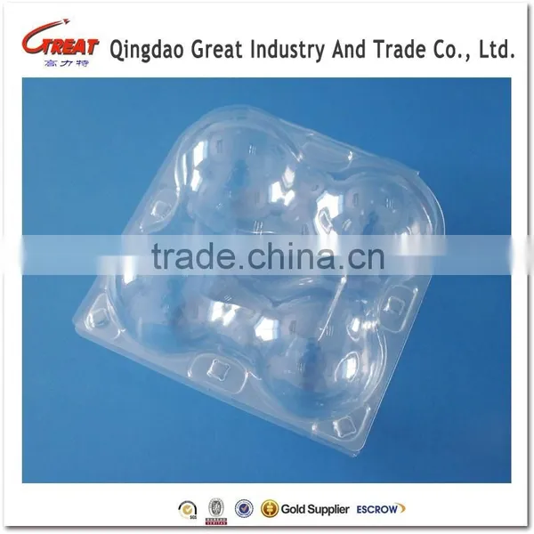 Disposable Plastic Fruit Apple Packaging Tray 4 Apples Packaging Tray Quality Choice photo-2