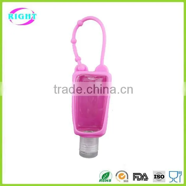 Customized Silicone Hand Sanitizer Holder Keychain photo-3