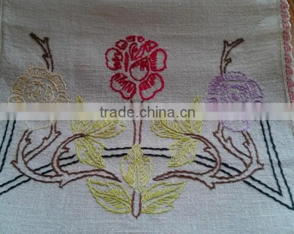 VINTAGE EMBROIDERED TABLE/DRESSER RUNNERS photo-4