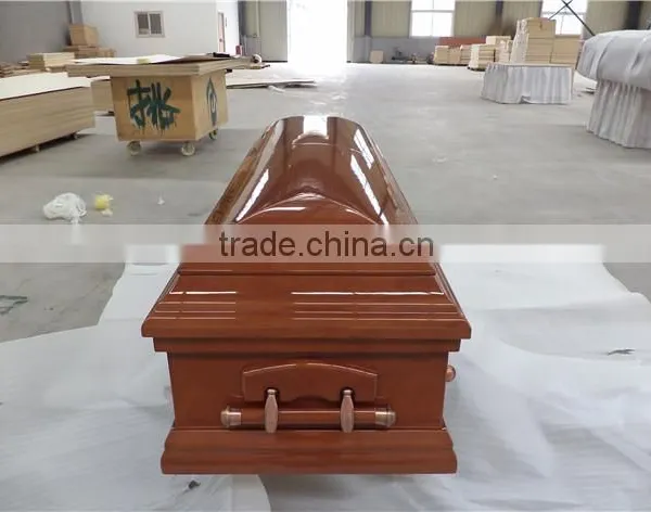 Popular Material Luxury Europe Wooden Coffin Cover photo-3
