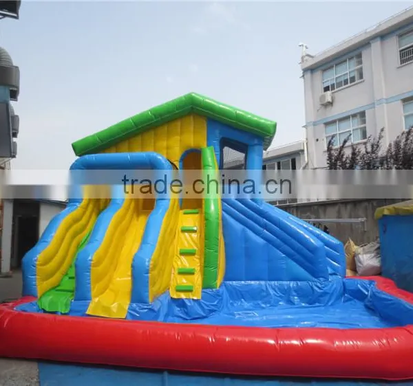 Lanqu Giant Inflatable Pool Slide for Adult Bouncy Slide photo-3