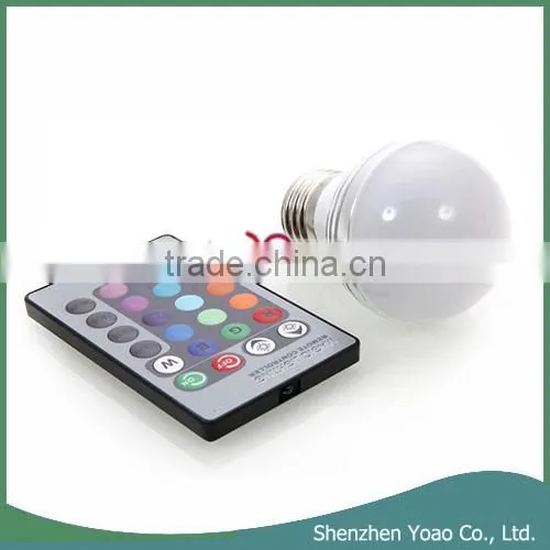 E27 3W RGB LED Light Bulb 85-265V photo-6