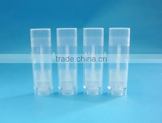 Plastic Flat Oval Lipstick Tube, Clear Plastic Lip Balm Tube, Plastic Cosmetic Tube photo-2