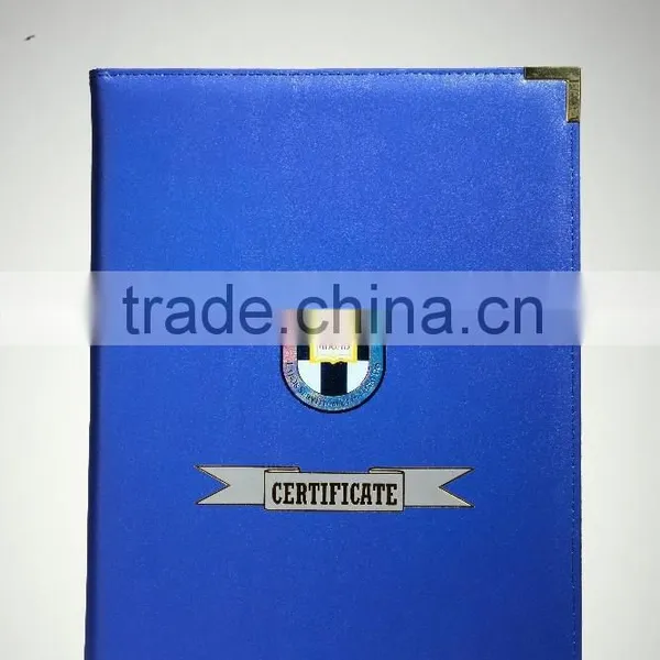 2015 Best Sale A4 Leather Certificate Holder Customized A4 Certificate Holder Best Quality A4 Leather Certificate Holder photo-5
