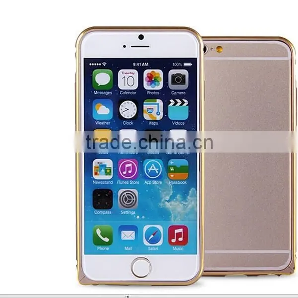 Products Mobile Phone Case for Iphone6 Metal Highlight Border Case for Iphone 6 Metallized Side Hippocampus Buckle photo-3