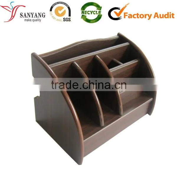 China Promotion Custom Business Wooden Files Storage Holder Stationery Tray