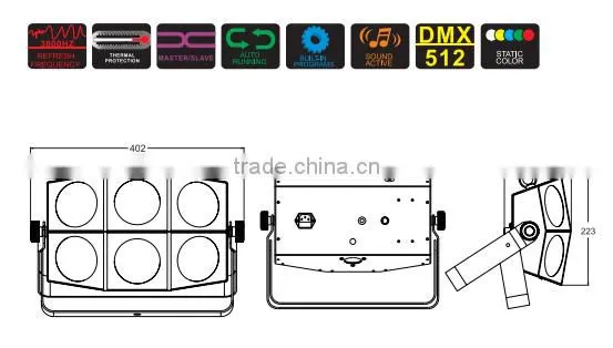 CE&RoHS High Quality Stage Lighting 25W RGB DMX512 Disco DJ Light photo-4