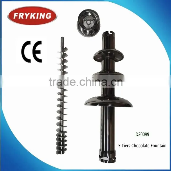Full Stainless Steel Body 5 Tiers Chocolate Fountain For Party photo-2