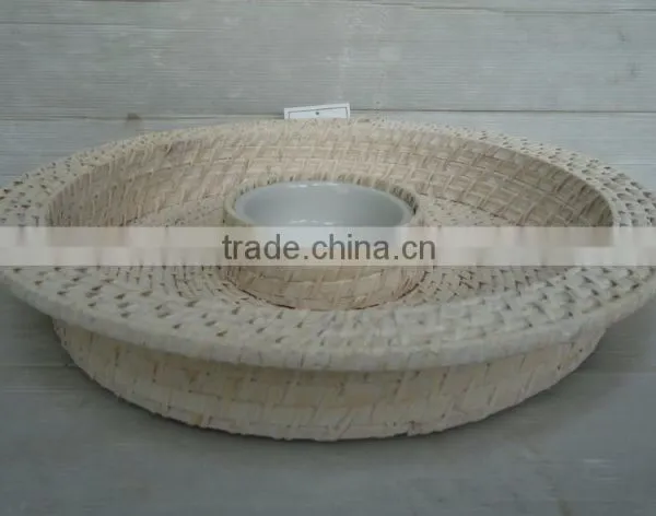 Round Rattan Tray photo-4