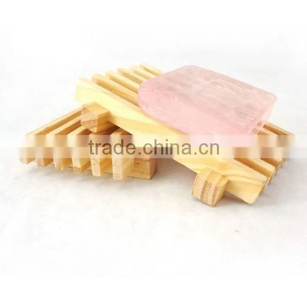 Fashion creative handmade durable wooden soap dish