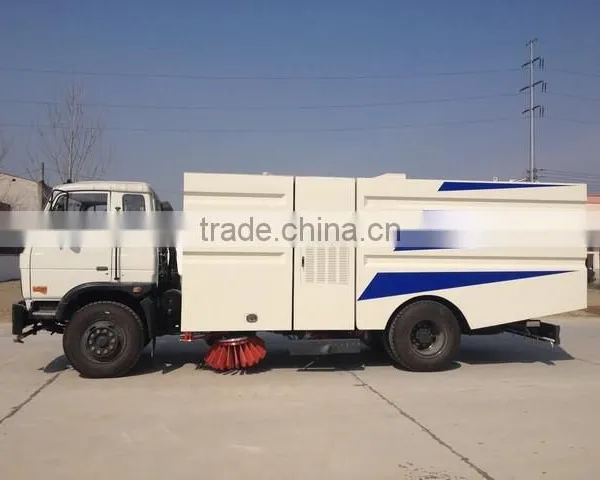New Condition High Quality Bottom Price 6m3 Dongfeng153 4x2 Road Sweeper Truck for Sale photo-3