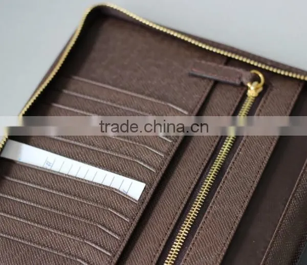 Custom Handmade pu Leather Portfolio With Zipper photo-4