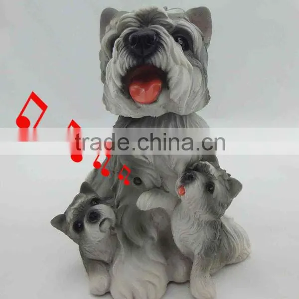 Home Resin Music Dog With Shake Head