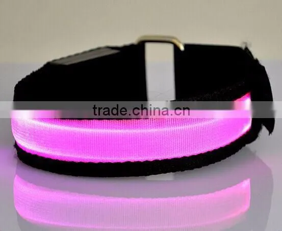 ABS and PTU Led Running Bracelet Nylon Led Bracelet