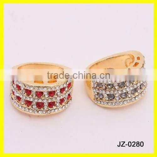 18k Ruby Rhinestone Finger Ring Yiwu Ring for Girls