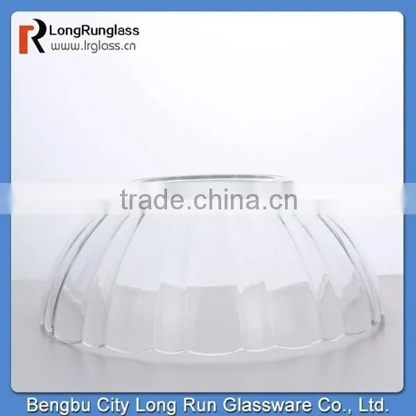 Longrun Hot New Products for 2015 884g High White Glass Material Classic Glass Fruit Plate,salad Bowl Wholesale Price photo-2