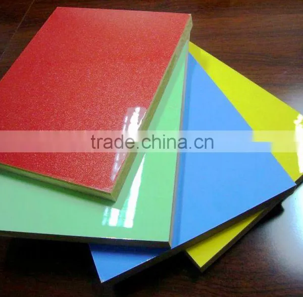 18mm Cheap Laminated High Glossy UV MDF For Kitchen Furniture photo-3