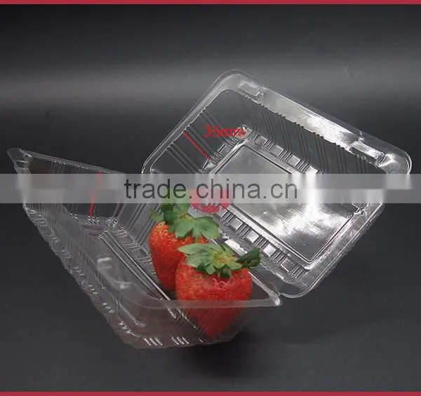 Disposable Plastic BOPS Food Packaging Box for Fresh Fruit Cake Pie,etc. photo-3