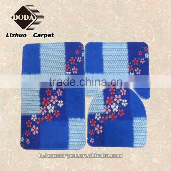 2016hot Sales 3 Pcs Printing Bath Mat Outdoor Carpet Livingroom Rugs photo-3