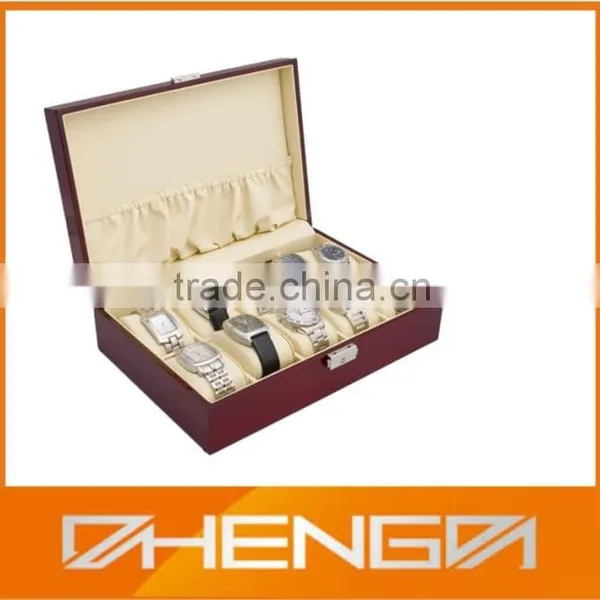 Best Sell Custom Made Brown Piano Finish Wooden Watch Packaging Boxes (ZDS-F218) photo-2