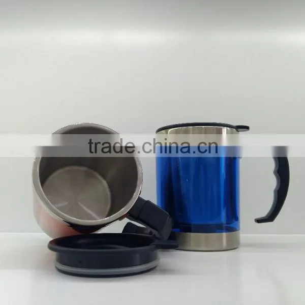 Custom Non-spill Coffee Thermos Stainless Steel Travel Mug, Travel Plastic Mug, Tumbler Mug photo-4