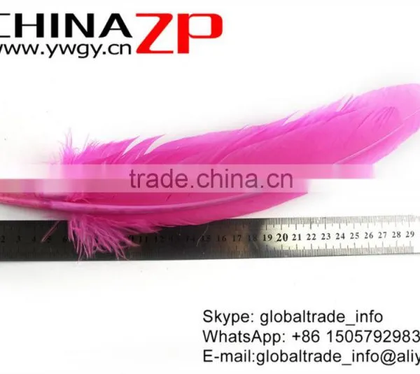 ZPDECOR Crafts Factory Wholesale High Quality Dyed Pink Solid Color Turkey Feather for Sale photo-4
