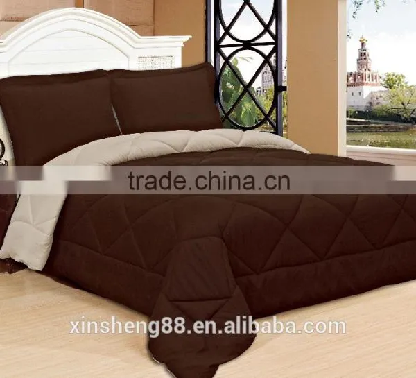 Cheaper Polyester Microfiber Reversible Quilt and Comforter