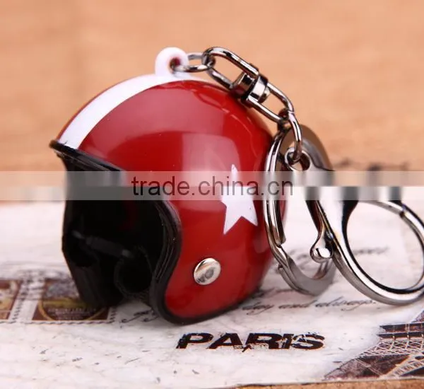 New Motorcycle Helmet Custom Keychain Horseman Keychain Helmet Keychain photo-2