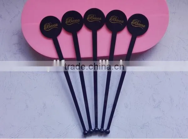 Best Quality Disposable Custom-made Cocktail Plastic Sticker Party Drink Stirrer photo-4