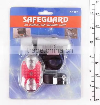 Hot Seller Promotional Outdoor Led ABS Multifunctional Bicycle Light Including Back and Front Light Rear Light Warning Light