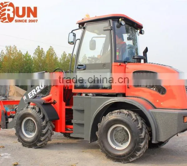 EVERUN Brand 2 Ton Small Front End Type Wheel Loader With Wooden Forks photo-4