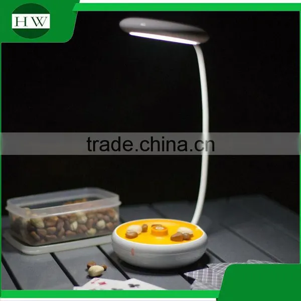 Plastic Portable Round Foldable Folding Eye Protection Usb Rechargeable Dimmable Led Study Reading Desk Table Night Light Lamp photo-2