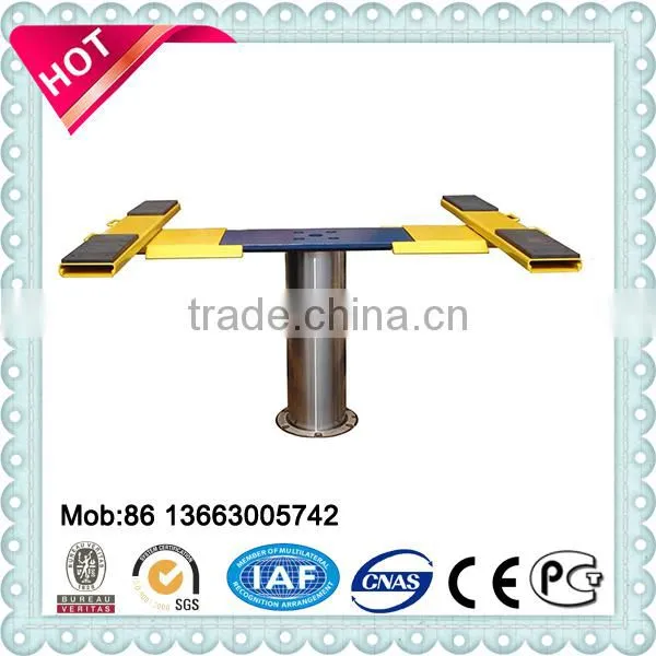 One Cylinder Hydraulic Lift Type and Single Post Design Mobile Single Post Lift photo-2