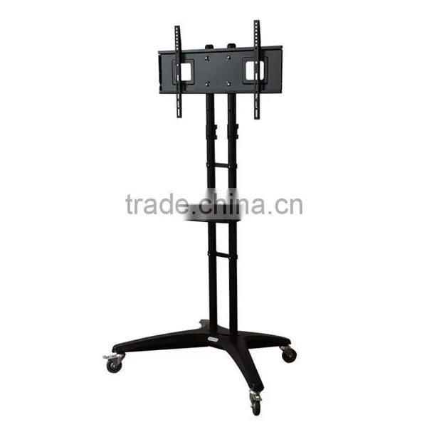 LCD LED TV Stand With Universal Mounting System Metal TV Stand With Wheels photo-2