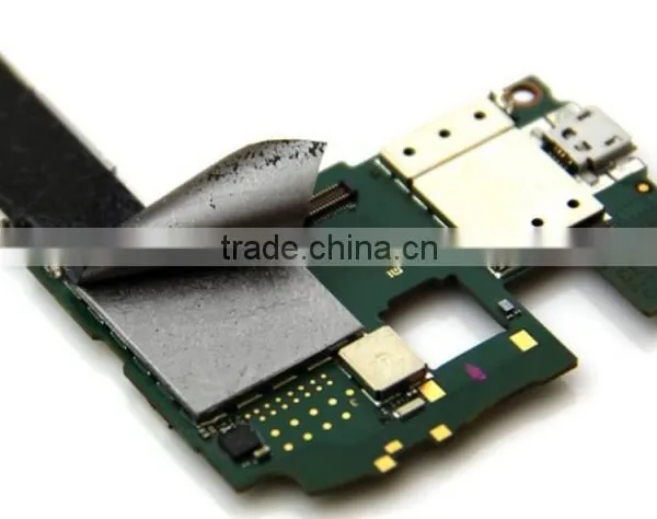high transfer graphite film/ heat dissipation and heat transfer/1400-1500W/mk thermal conductivity/naked/ with PET film and glue