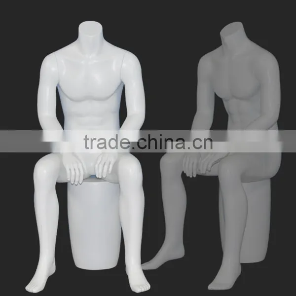 2016 Fashion Stand Male Headless Sitting Mannequin for Window Display photo-2