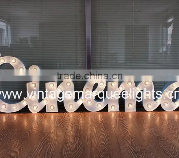 Illuminated Metal Letters for Wedding photo-6
