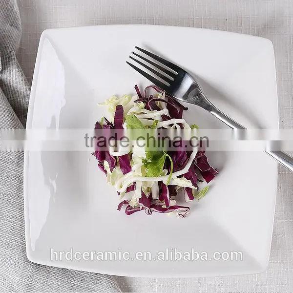 Hotel and Restaurant White Ceramic Plate Creative New Design Dinner Plates photo-2