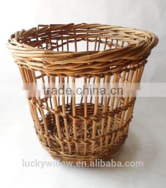 VINTAGE OFFICE WICKER WASTE BASKET,RUBBISH BIN photo-3