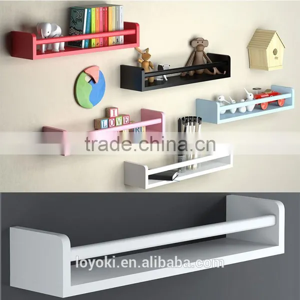 Children's Wall Shelf Wood 17.5 Inch Multi-use Bookcase Toy Game Storage Display Organizer Fully Assembled Shelving photo-5