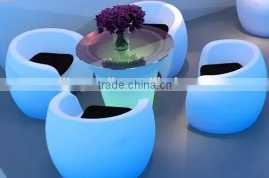 Beautiful Lighting Modern Plastic LED Sofa & Table With 16 Colors Change by Remote photo-4